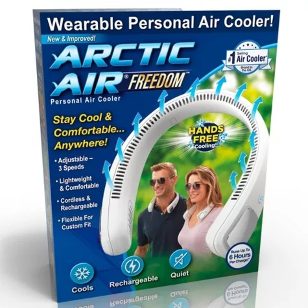 Arctic Air Wearable Personal Air Cooler - White